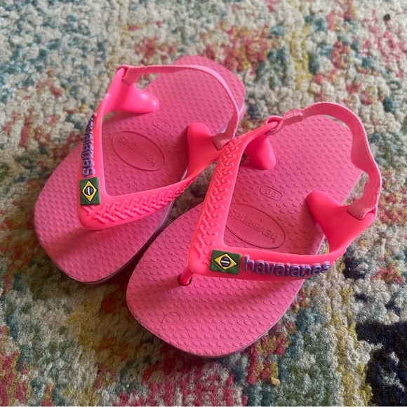 Havaianas Baby Brazil Logo Sandals size 6 - Picture 1 of 4